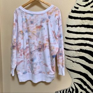 LOUNGE LIFE TIE DYE LS SWEATSHIRT size L